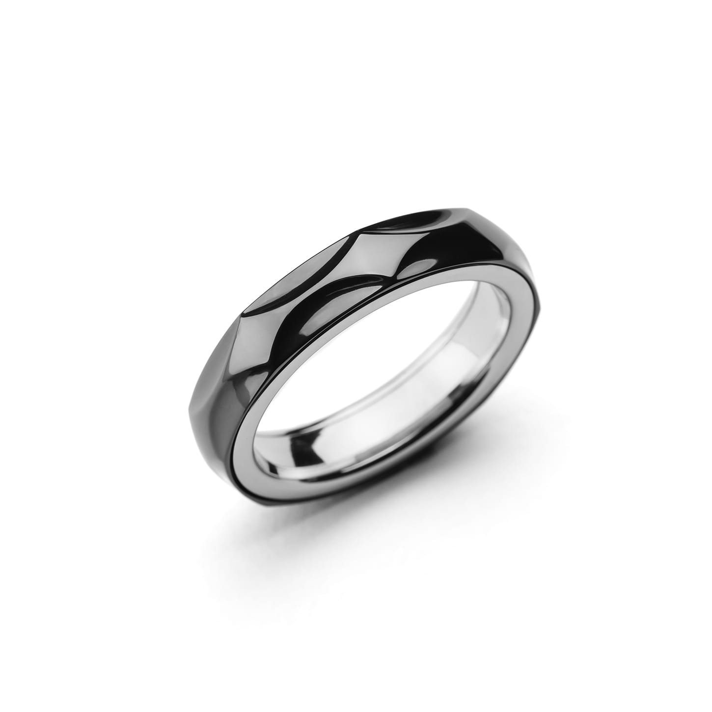 01EDC 只禁优惠代码 Star Ring Zirconium+Stainless Steel (ships in 7 days) / Size #14
