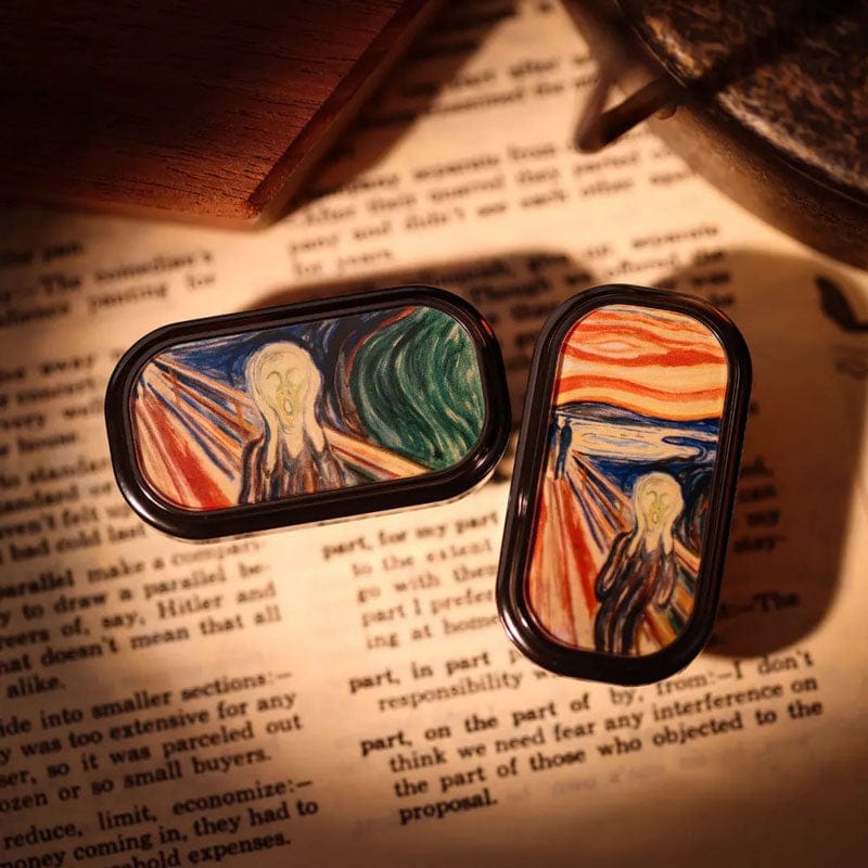 01EDC Fidget Slider 01EDC Slider 01 Slider Accessories / Zr/The Scream shell-glow in the dark (Without liner)