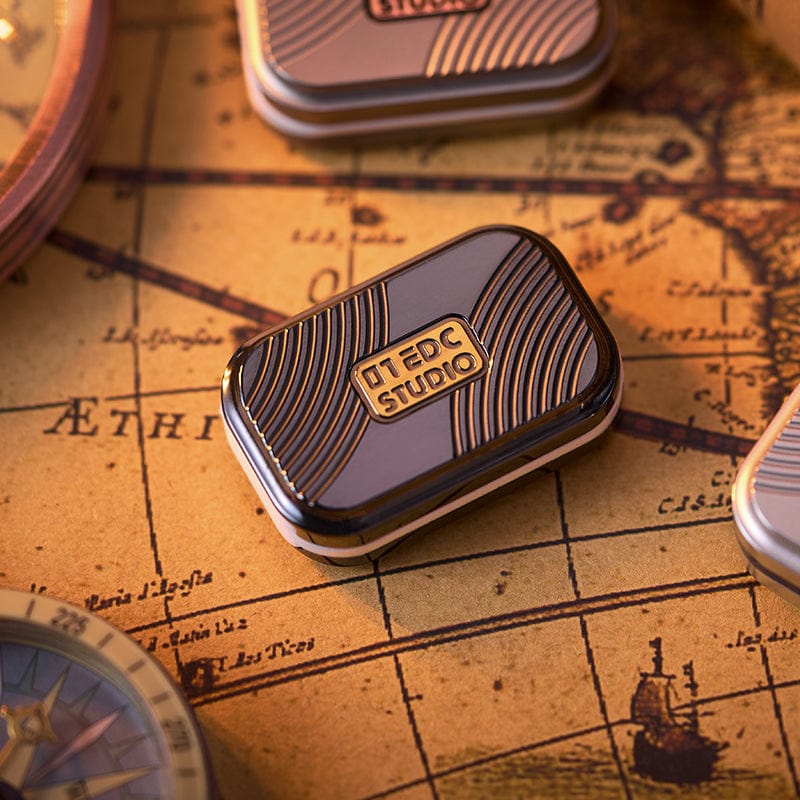 01EDC Fidget Slider MINI Burger Zirconium-black & golden