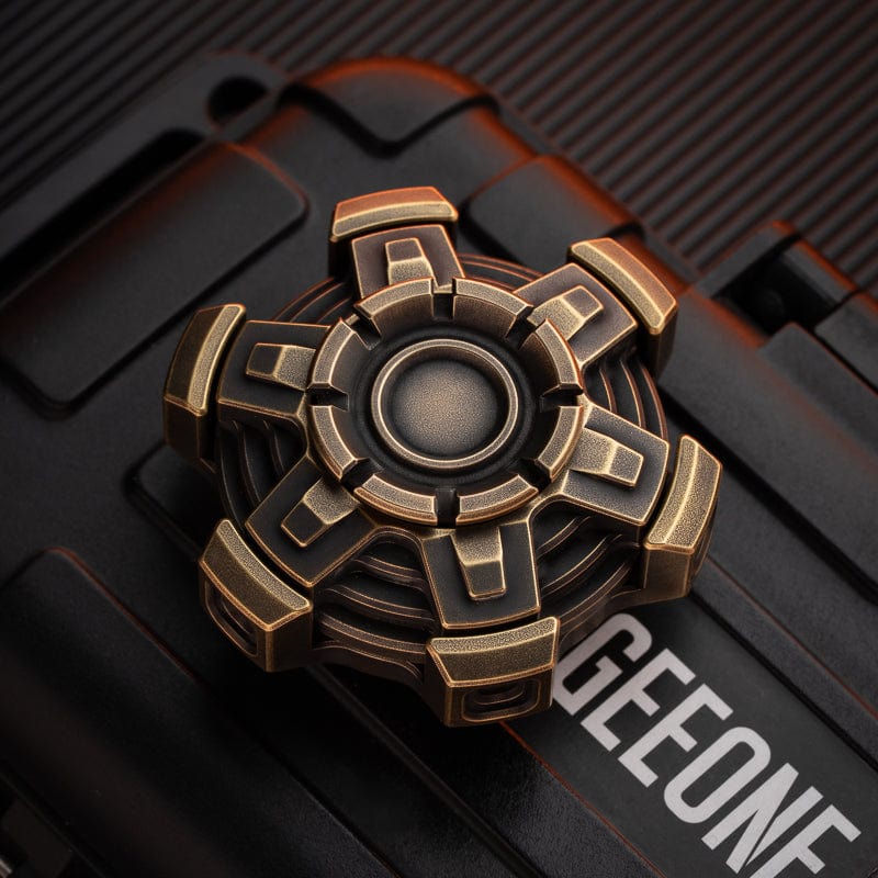 9 hand Fidget Spinner Machinarium 3.0 Distress Brass