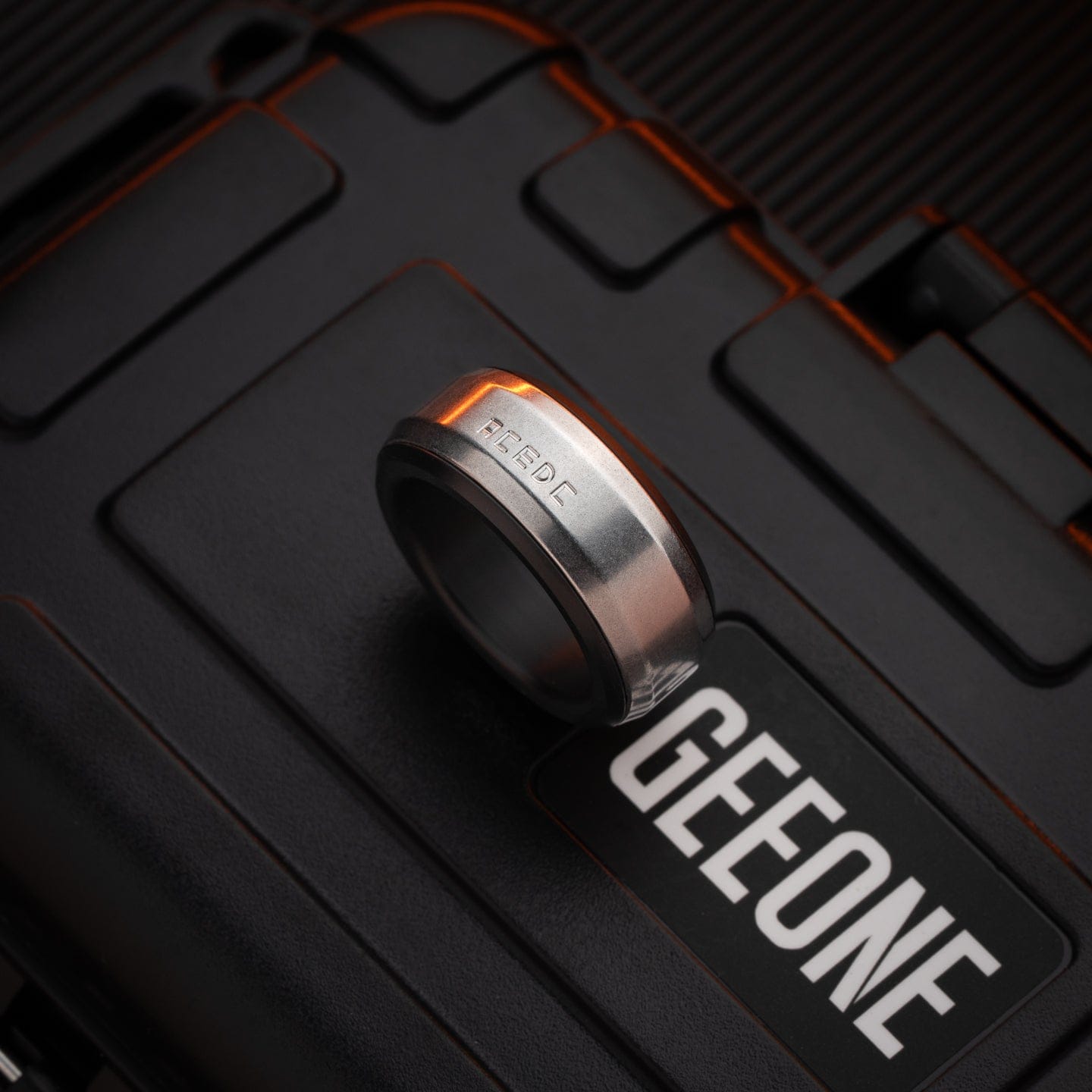 ACEdc 只禁优惠代码 Mechanical Ring 3.0-ZERO Stonewashed Stainless Steel / Size #20