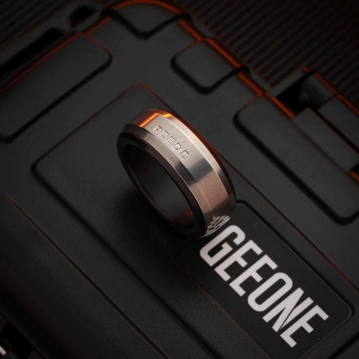 ACEdc 只禁优惠代码 Mechanical Ring 3.0-ZERO Stonewashed Titanium / Size #20