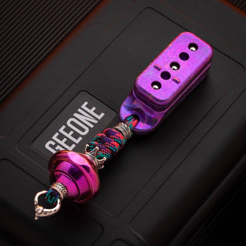 ACEdc Fidget Slider Fortune Cookie Set / Ice crystal Titanium-Amethyst braing kit