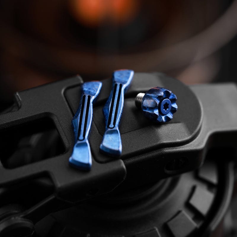 ACEdc Master Sword Crystal titanium tuning fork plates+2.0 rotor head (blue)
