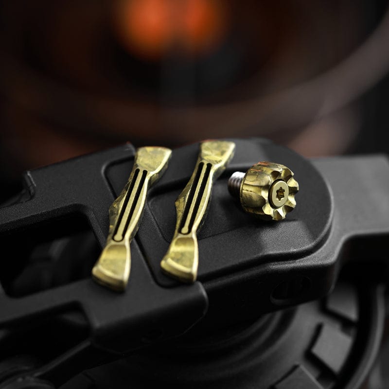 ACEdc Master Sword Crystal titanium tuning fork plates+2.0 rotor head (gold)