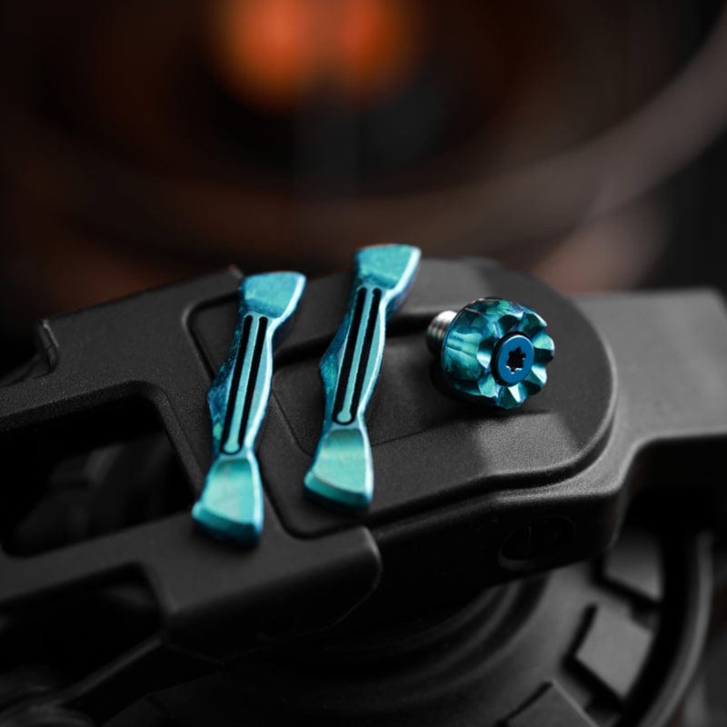 ACEdc Master Sword Crystal titanium tuning fork plates+2.0 rotor head (jade)