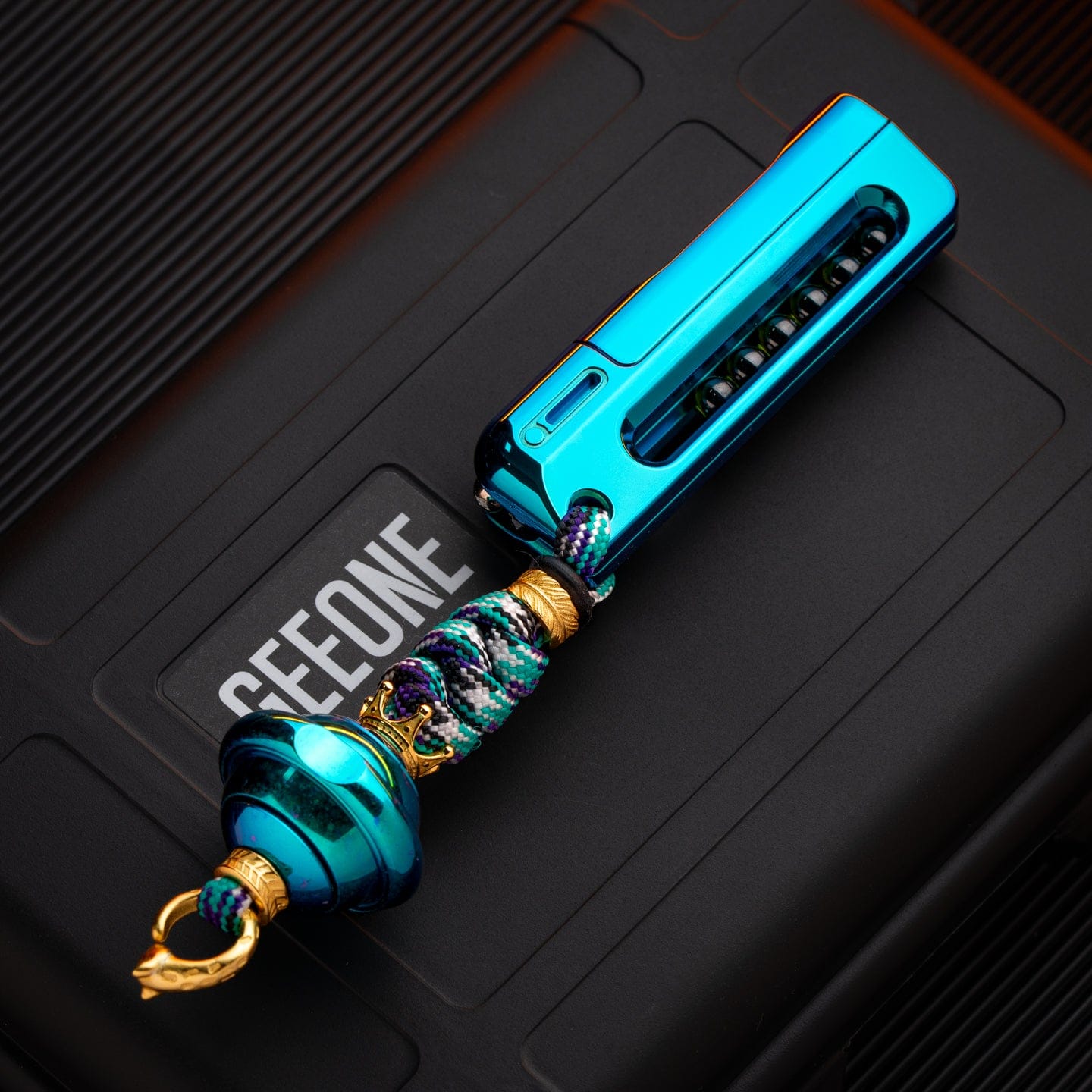 Basement Director 只禁优惠代码 Dark Blade Slider Polished Zirconium-Indigo+Planet braiding kit