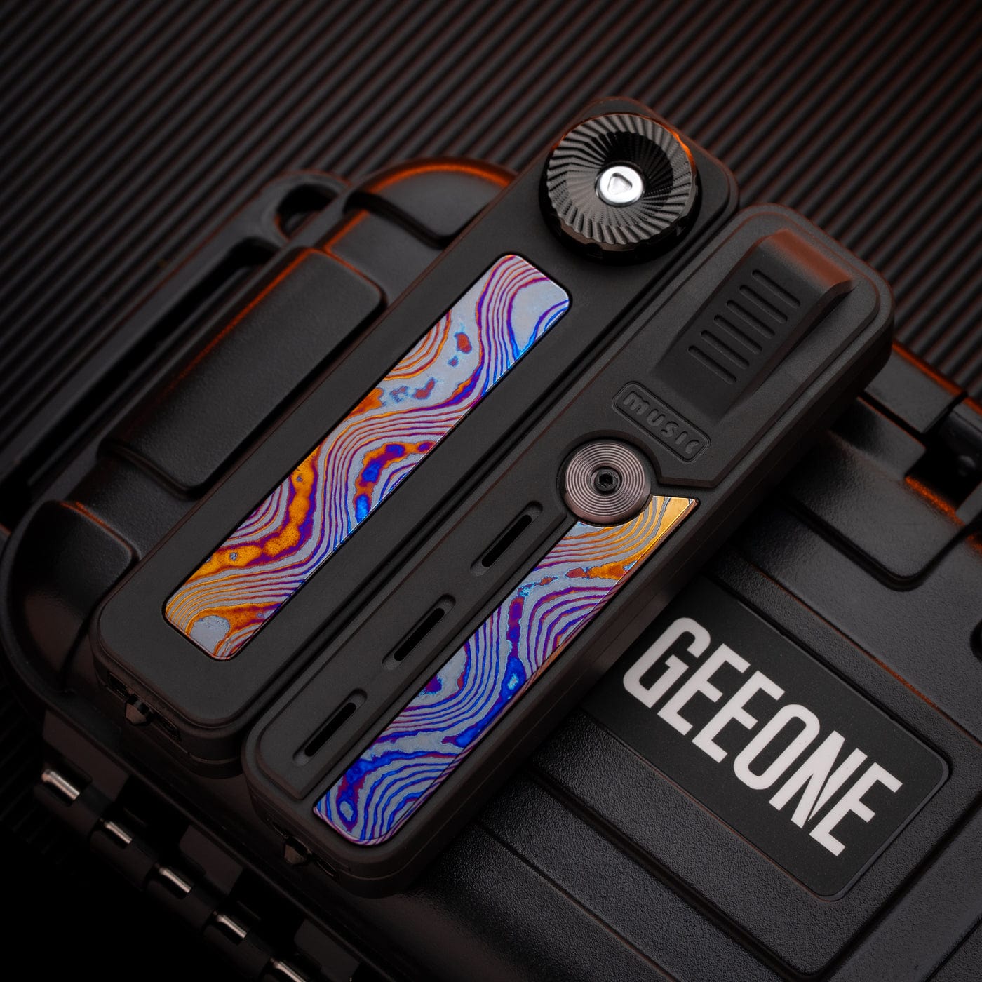 BidRush EDC 禁店铺满减及优惠代码 Rhythm Box Titanium+Zircuti+Tungsten black spinner