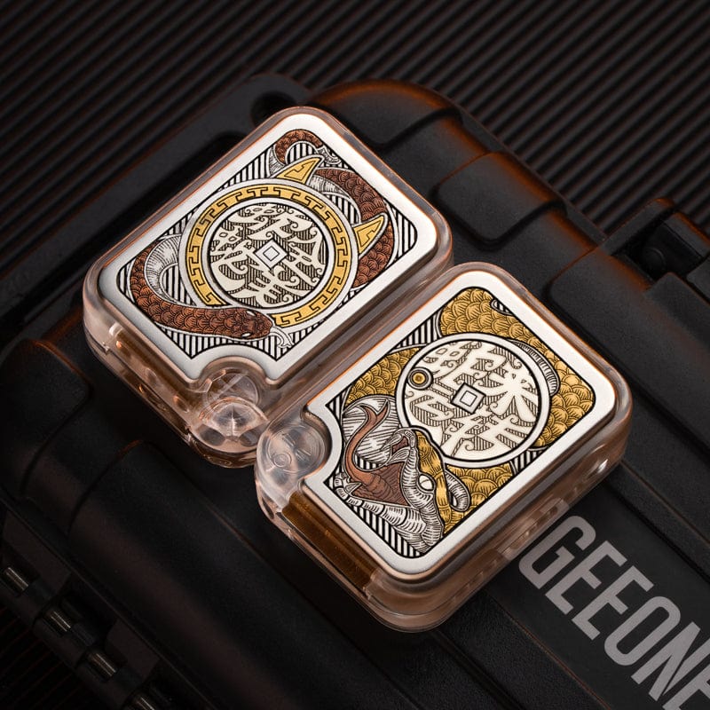 Bpmods 只禁优惠代码 Crystal Slider Copper inlay engraving-Snake (comes with white main body)