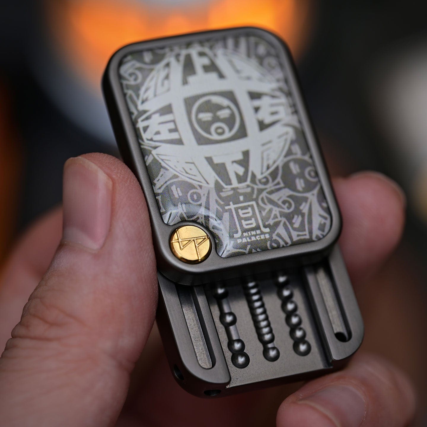 Bpmods 禁店铺满减及优惠代码 Nine-grid Mechanical Slider (direct push) Blasted Stainless Steel-gun grey (ships in 10 days)