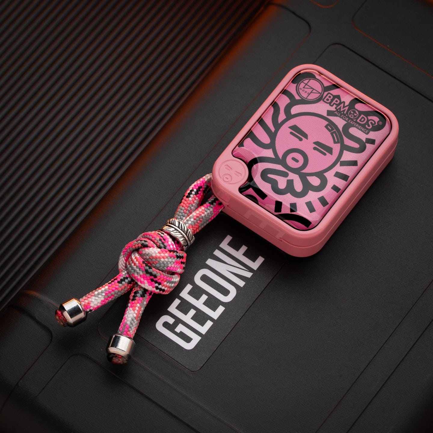 Bpmods Fidget Slider Crystal Slider 2.0 PMMA (pink) braiding kit