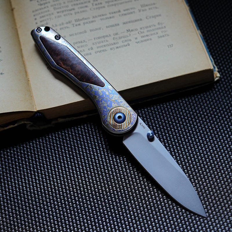 Changshanqijie Multi Tool Violet Pocket Knife M390+Ti (rosewood)