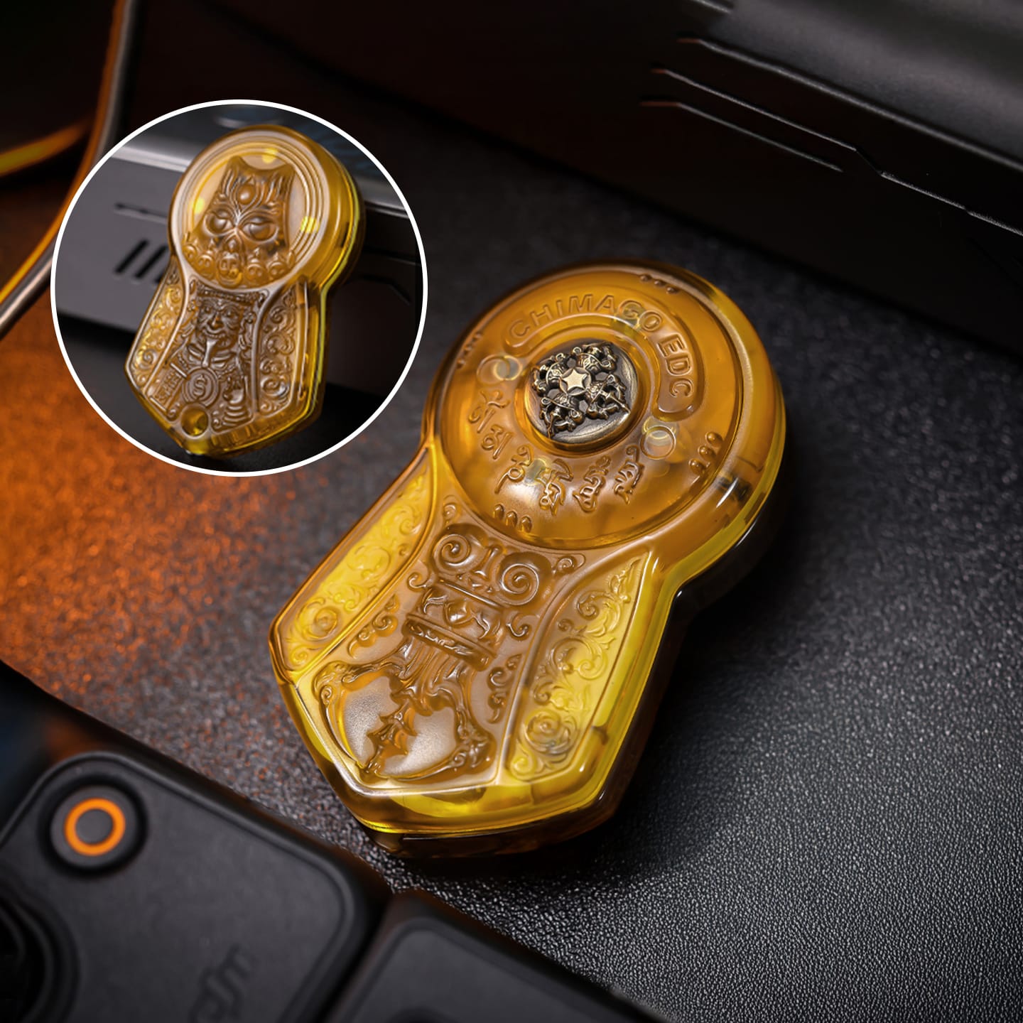 CHIMAGO Fidget Slider Garuda Slider Garuda Slider / Zaki Lhamo - Polished Ultem (PEI)