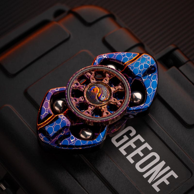 CHIMAGO Fidget Spinner Kong Kim Damasteel-Dragon Scale (Ships in 10 days)