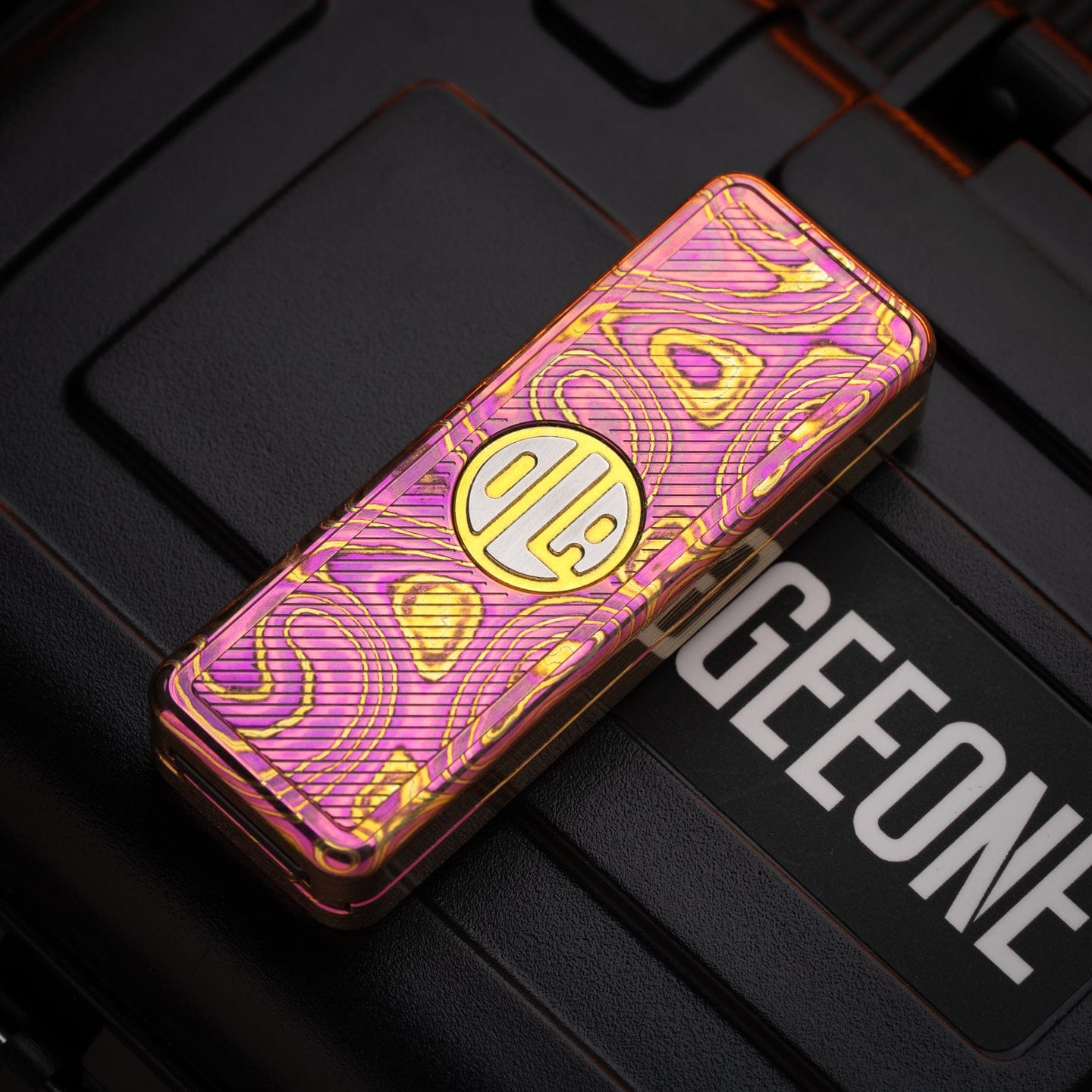 DL EDC 只禁优惠代码 DL Slider Zircuti-wave pattern (gold&pink)