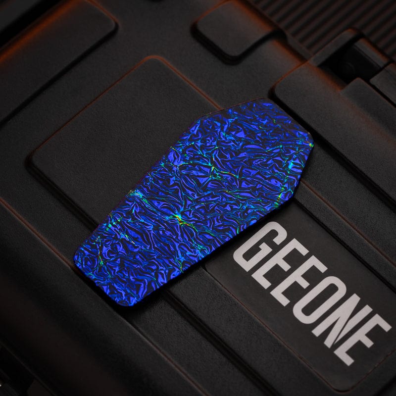 Even EDC Fidget Slider GUAN TUI Plate-A GUAN TUI needs 2 plates and 1 main body / Bright plate-blue (Without main body)