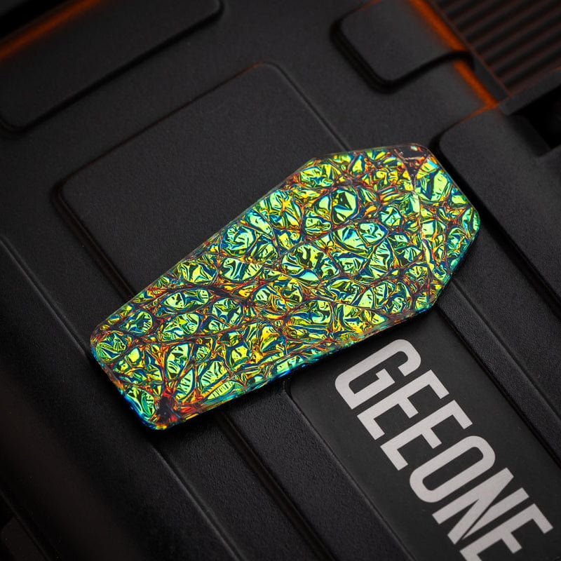 Even EDC Fidget Slider GUAN TUI Plate-A GUAN TUI needs 2 plates and 1 main body / Bright plate-green (Without main body)