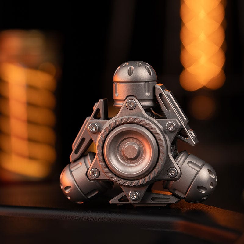 Fantasy smelt Fidget Spinner BLAST Blasted Titanium
