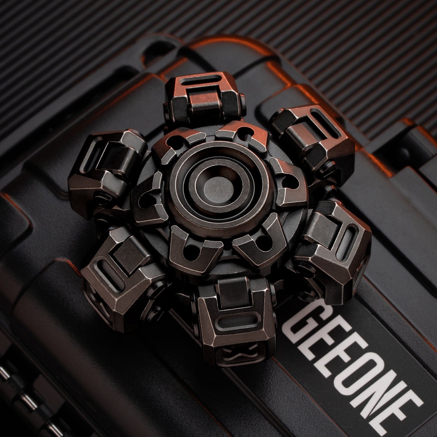 FU SHI Fidget Spinner Machinarium X Blackened Titanium