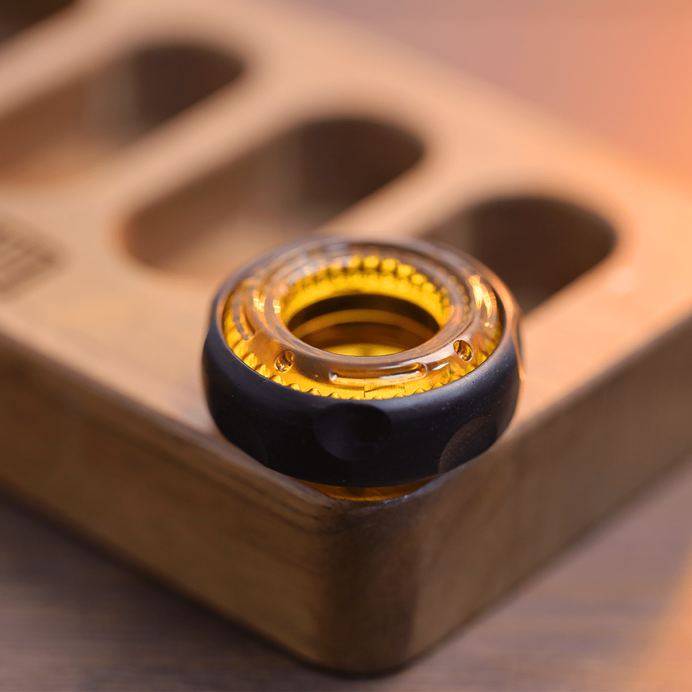 GAO STUDIO CHIZ RING African Blackwood+PC(amber)