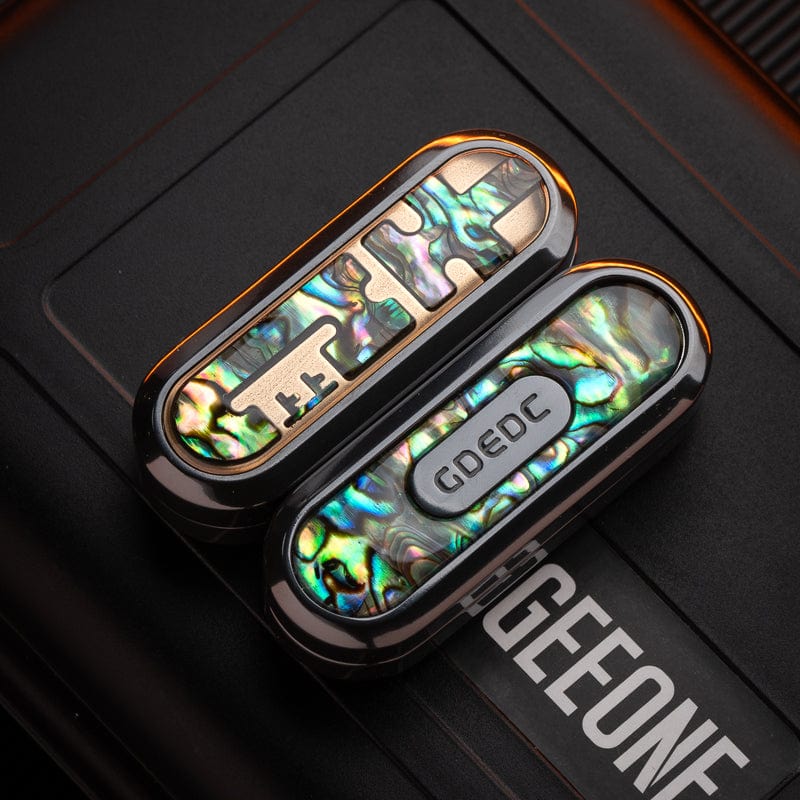 GD EDC Fidget Slider LUCK Slider Polished Zirc (white shell coating)