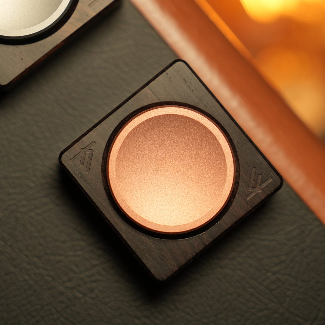 GD EDC Fidget Spinner Cube Spinner Copper+African wood (ships in 25 days)