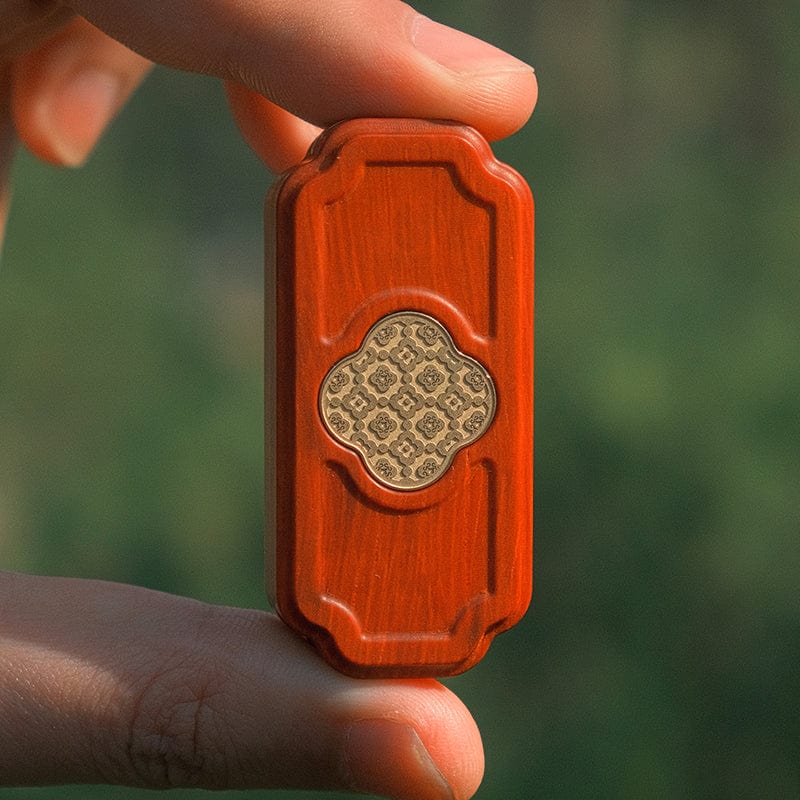 GEEK Fidget Slider RUYI Mechanical Slider Pterocarpus santalinus+Brass liner (ships in 70 days)