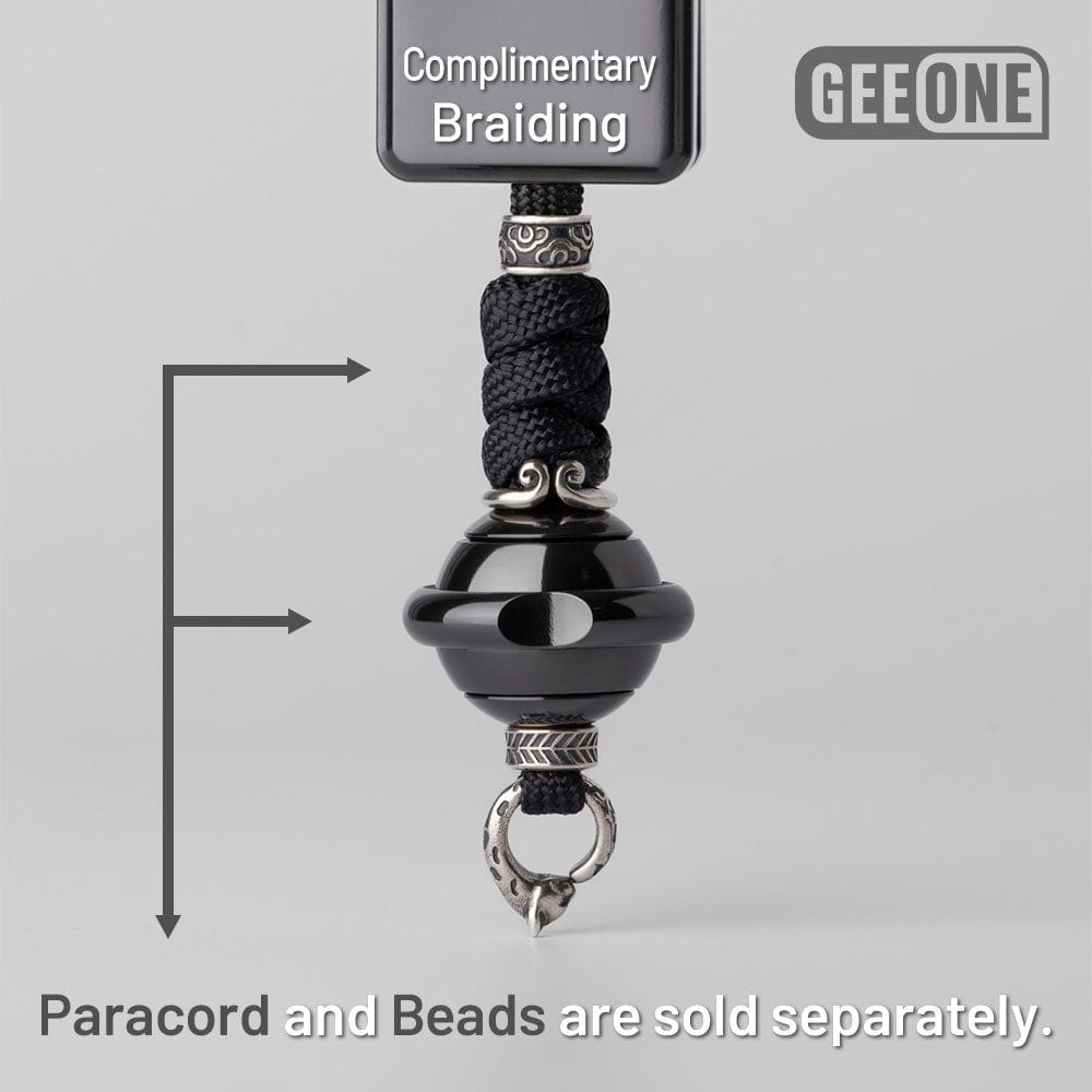 GEEONE Accessories Paracord Bead Braiding Service Complimentary Braiding / Wukong Sterling Silver Kit