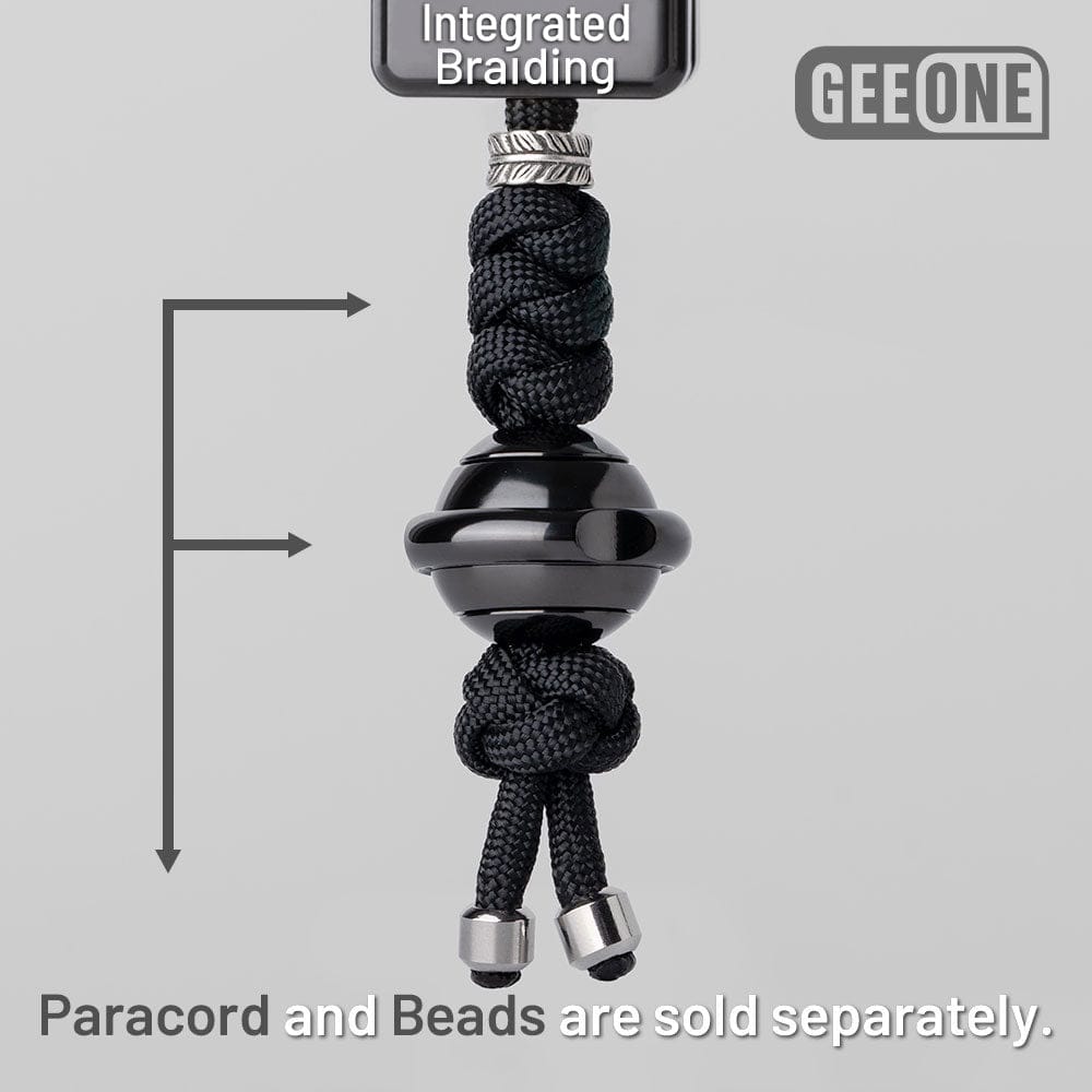 GEEONE Accessories Paracord Bead Braiding Service Integrated Braiding (the rope and bead need to buy separately) / Double Tail Alloy Kit