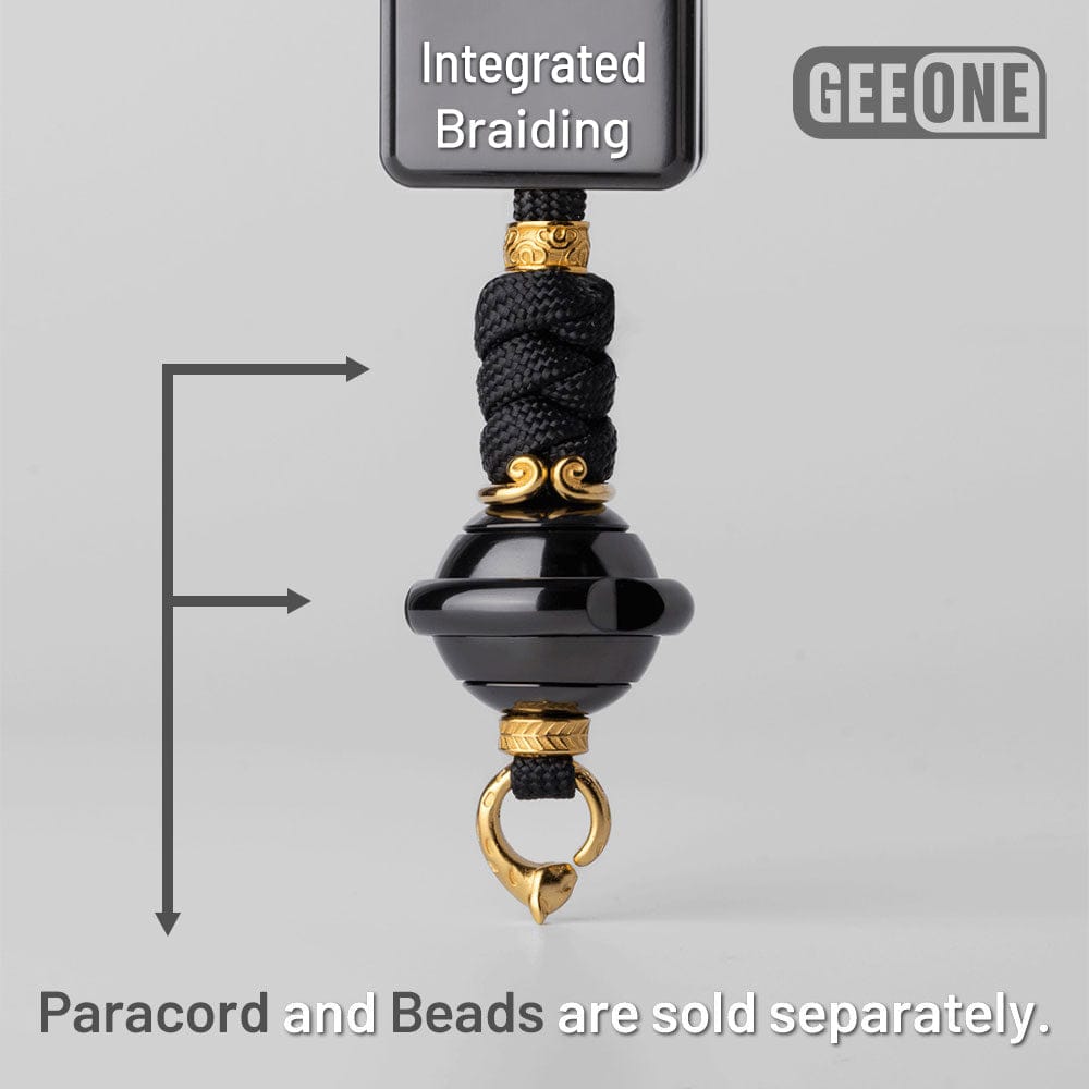GEEONE Accessories Paracord Bead Braiding Service Integrated Braiding (the rope and bead need to buy separately) / Wukong Gold-Plated Sterling Silver Kit