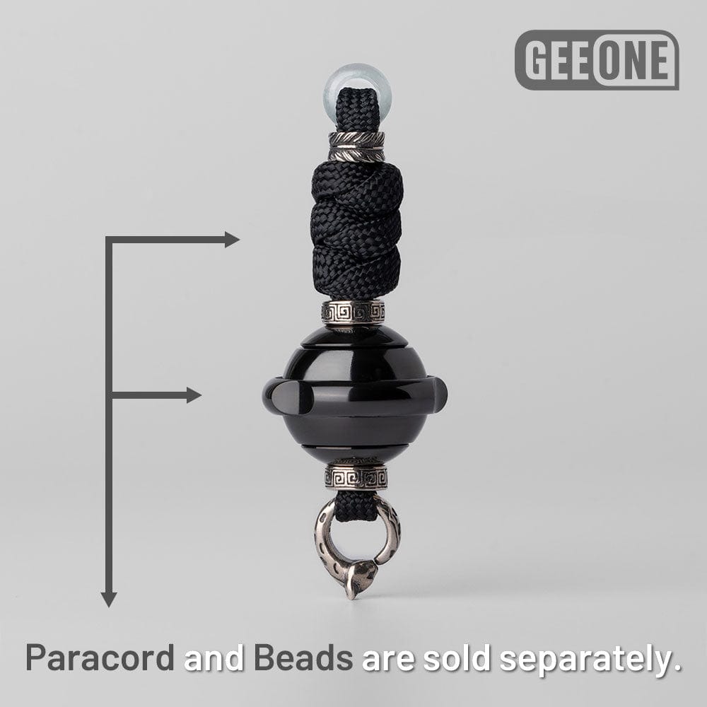 GEEONE Accessories Paracord Bead Braiding Service Separate Attachment / Meander Pattern Sterling Silver Kit