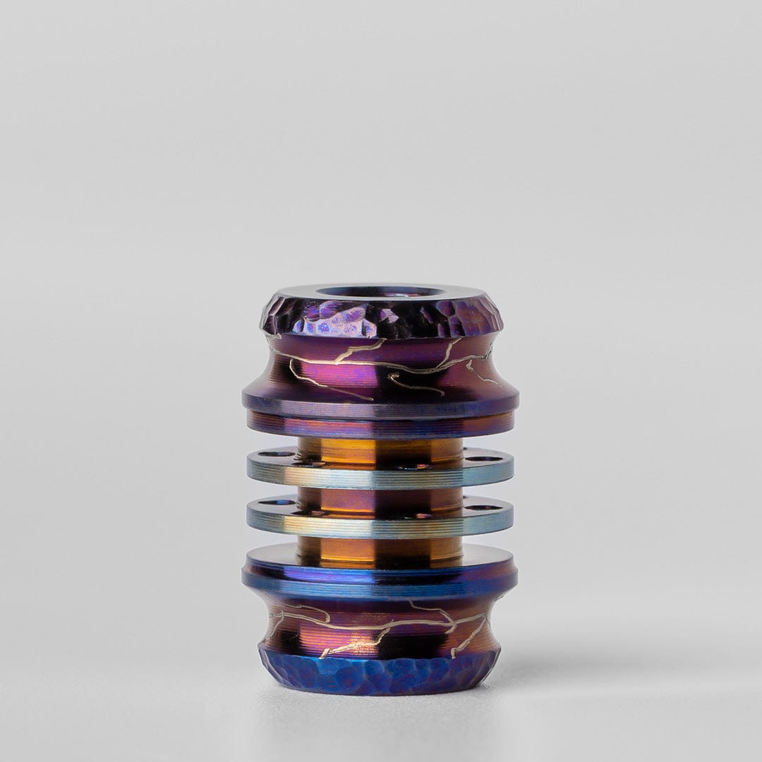 GEEONE Accessories Paracord Bead Braiding Service Tritium Bead / Titanium-hand engraving