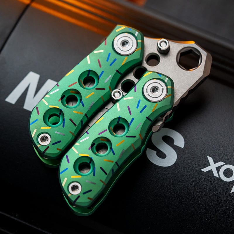 GEEONE V blood Green donut+Titanium primary