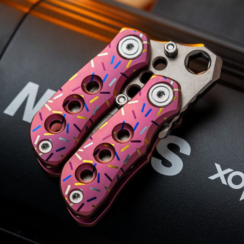 GEEONE V blood Pink donut+Titanium primary