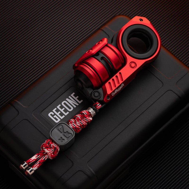 GoBiggeR Fidget Slider Sinian Lite Set / Sinian(Aluminum red&black) + emotional cube braiding kit