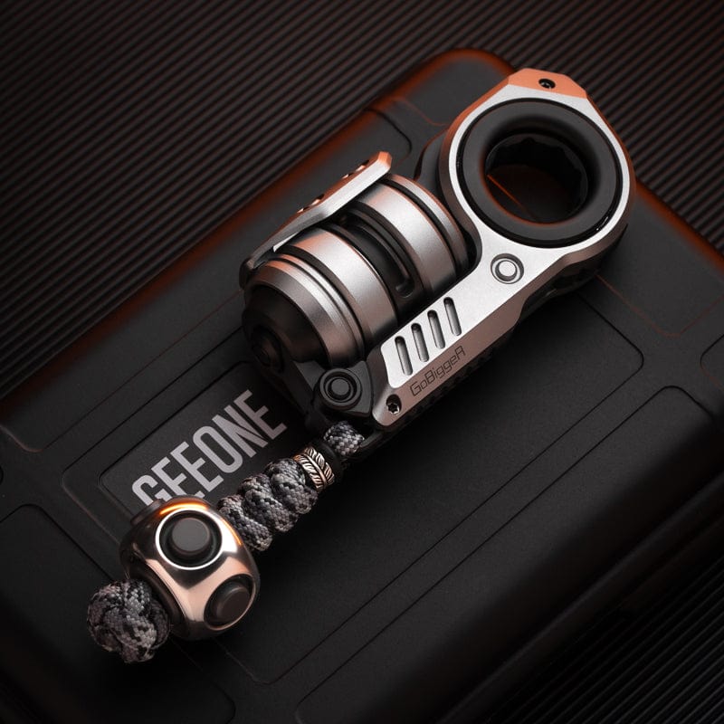 GoBiggeR Fidget Slider Sinian Lite Set / Sinian(Aluminum silver) + Noiz-Spore braiding kit