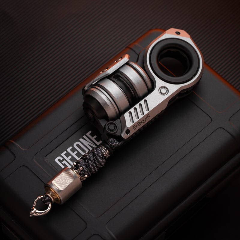 GoBiggeR Fidget Slider Sinian Lite Set / Sinian(Aluminum silver) + scroll bead braiding kit