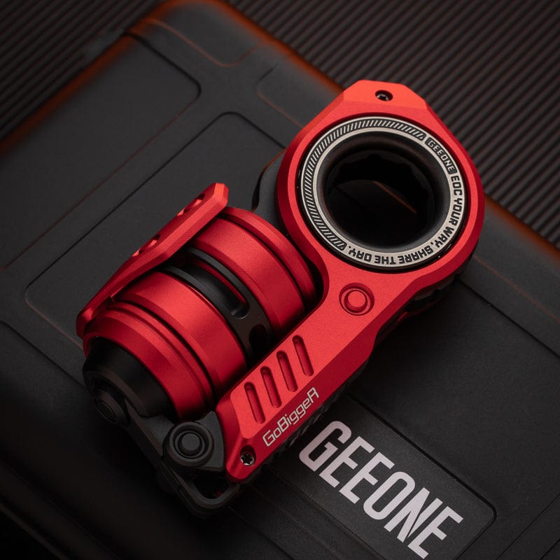 GoBiggeR Fidget Slider Sinian Lite Sinian / Aluminum-black&red + zirconium rings