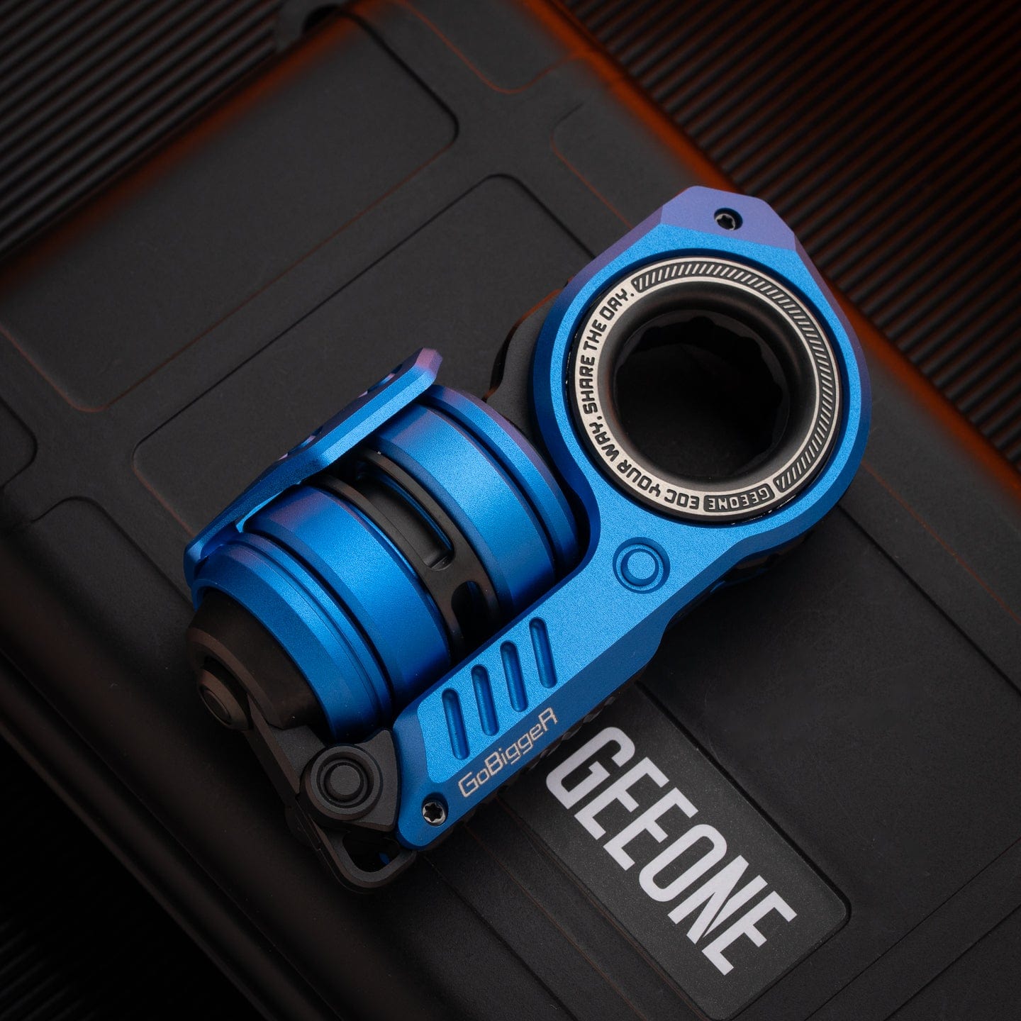 GoBiggeR Fidget Slider Sinian Lite Sinian / Aluminum-blue + zircuti rings