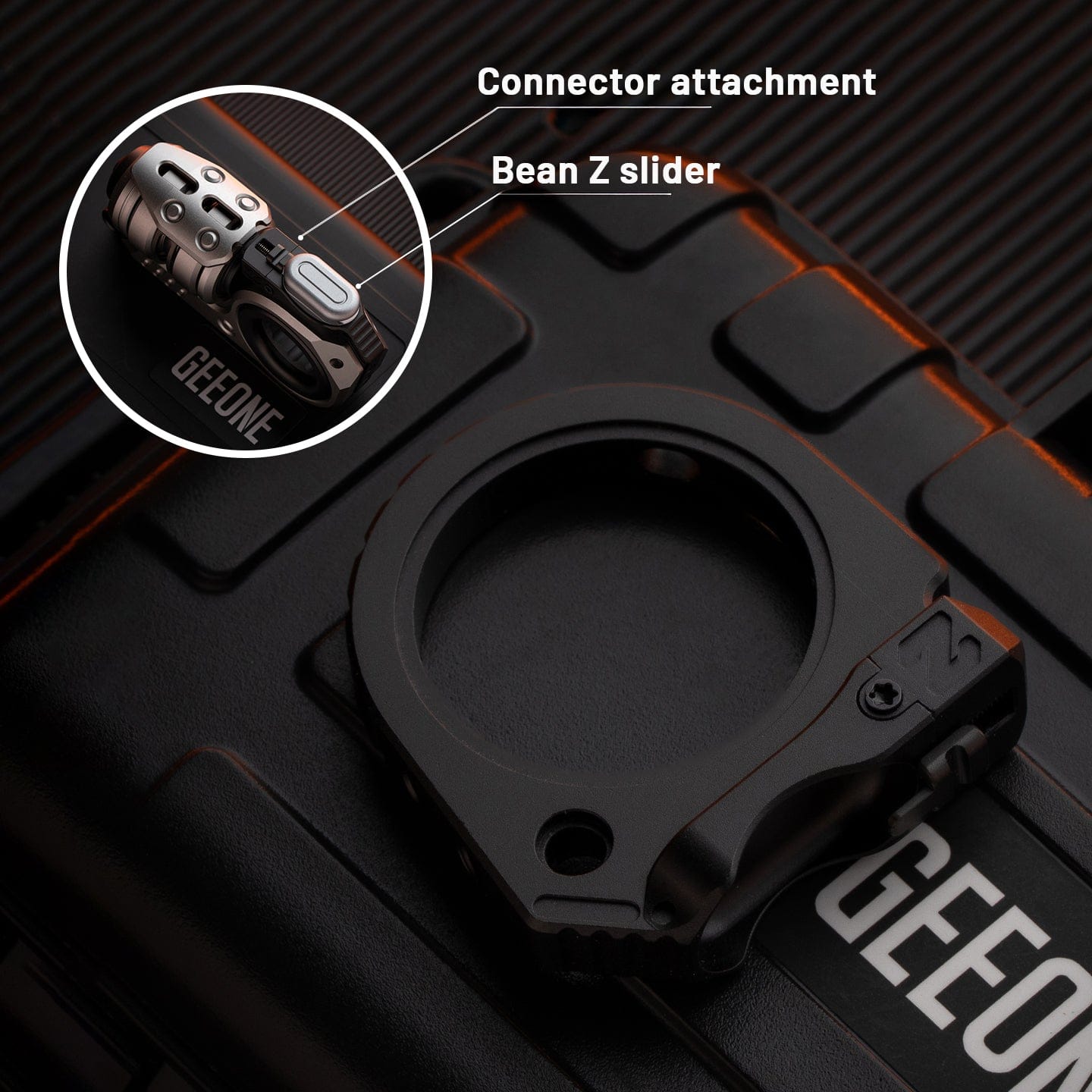 GoBiggeR Fidget Slider Sinian Lite (Youth Edition) Accessory / Aluminum black-Bean Z Connector attachment (suitable for Sinian lite)