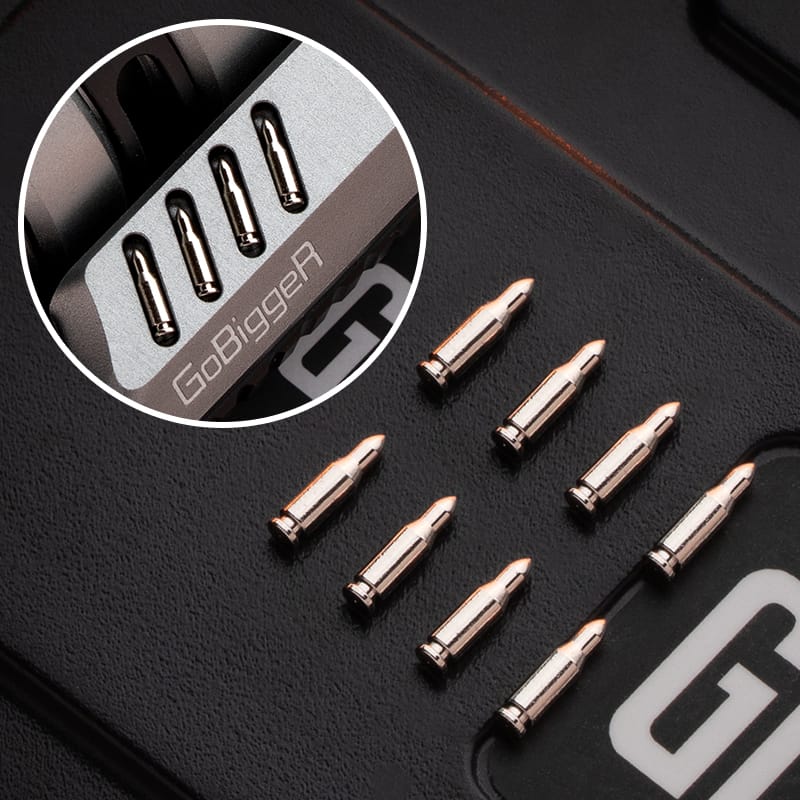 GoBiggeR Fidget Slider Sinian Lite (Youth Edition) Accessory / Silver Brass Bullets (8pcs)
