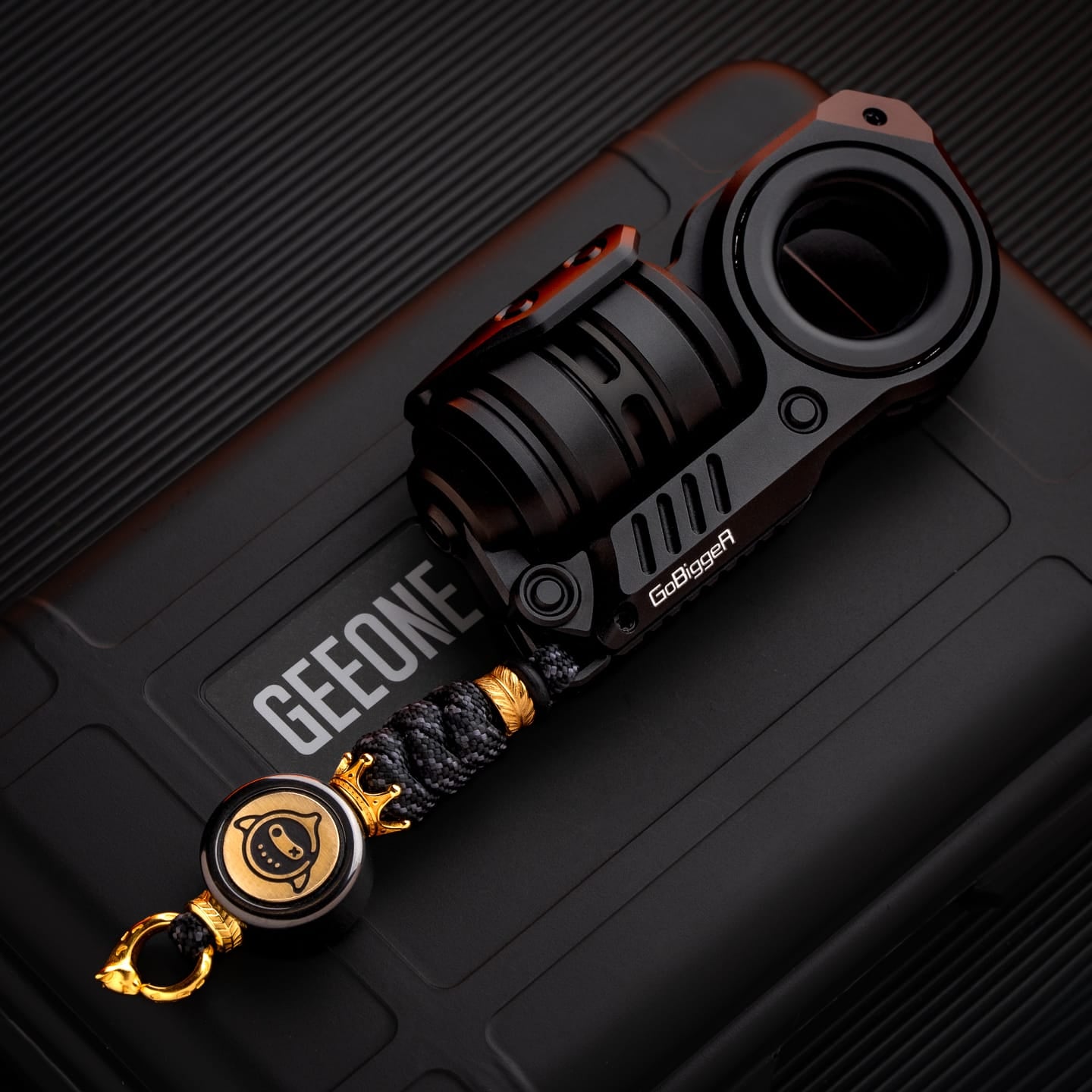 GoBiggeR Fidget Slider Sinian Lite (Youth Edition) Braiding Set / Sinian (Aluminum black) + shark braiding kit