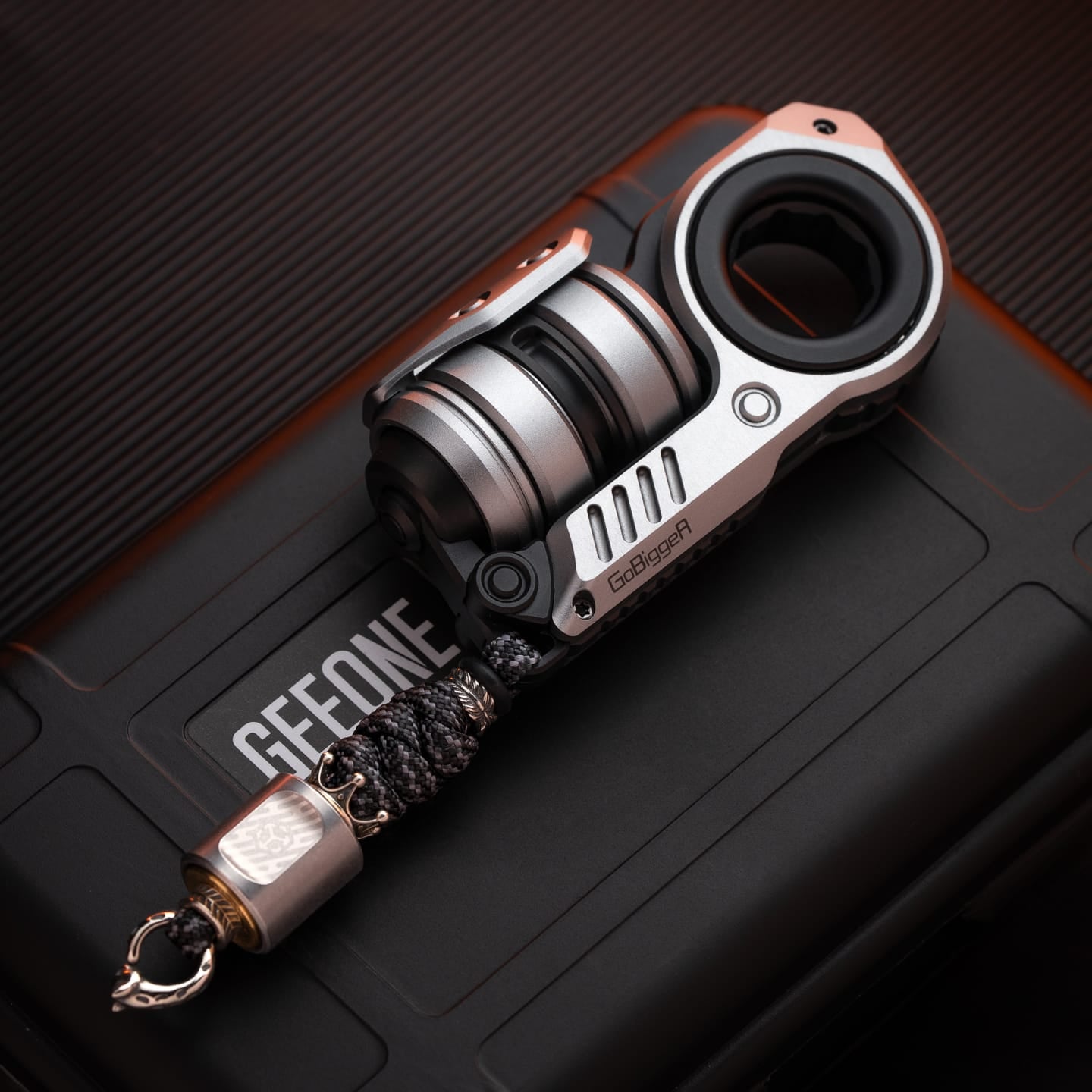 GoBiggeR Fidget Slider Sinian Lite (Youth Edition) Braiding Set / Sinian (Aluminum silver) + scroll bead braiding kit