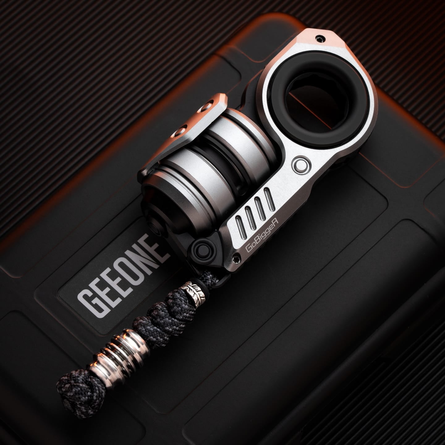 GoBiggeR Fidget Slider Sinian Lite (Youth Edition) Braiding Set / Sinian (Aluminum silver) + titanium-primary bead braiding kit