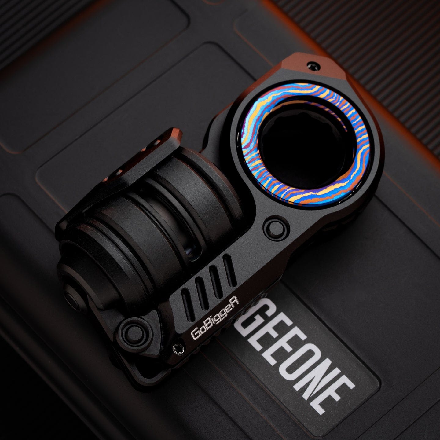 GoBiggeR Fidget Slider Sinian Lite (Youth Edition) Sinian / Aluminum black + mokuti rings