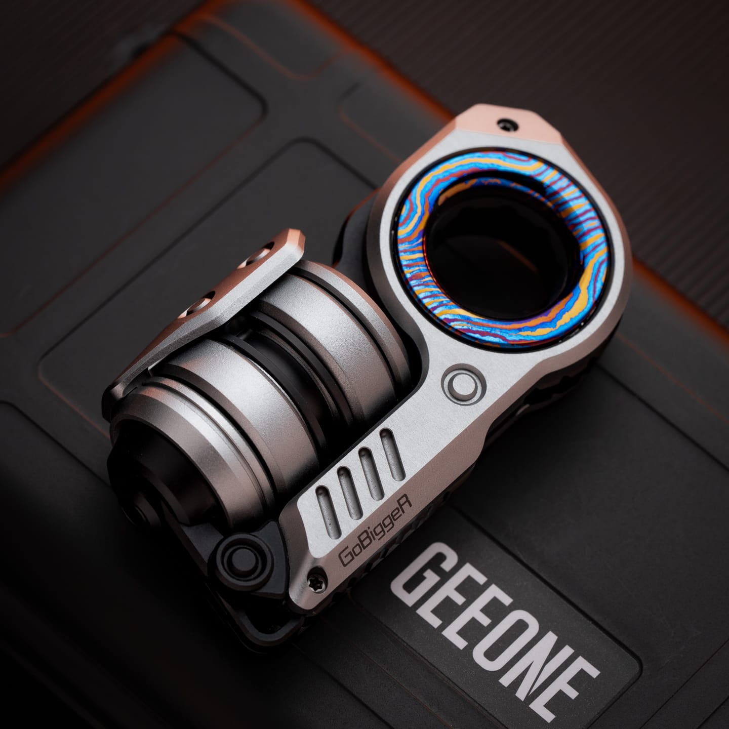 GoBiggeR Fidget Slider Sinian Lite (Youth Edition) Sinian Lite (DIY version) / Aluminum silver+mokuti rings