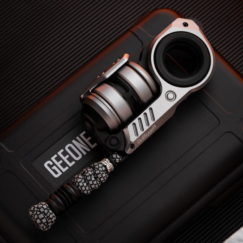 GoBiggeR Fidget Slider Sinian Set / Sinian(Aluminum silver) + Titanium-black bead braiding kit (ships on July 10)