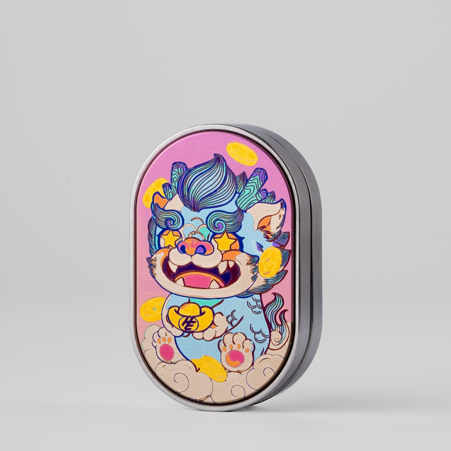 HE EDC 只禁优惠代码 Pixiu Slider Stainless Steel+Titanium color