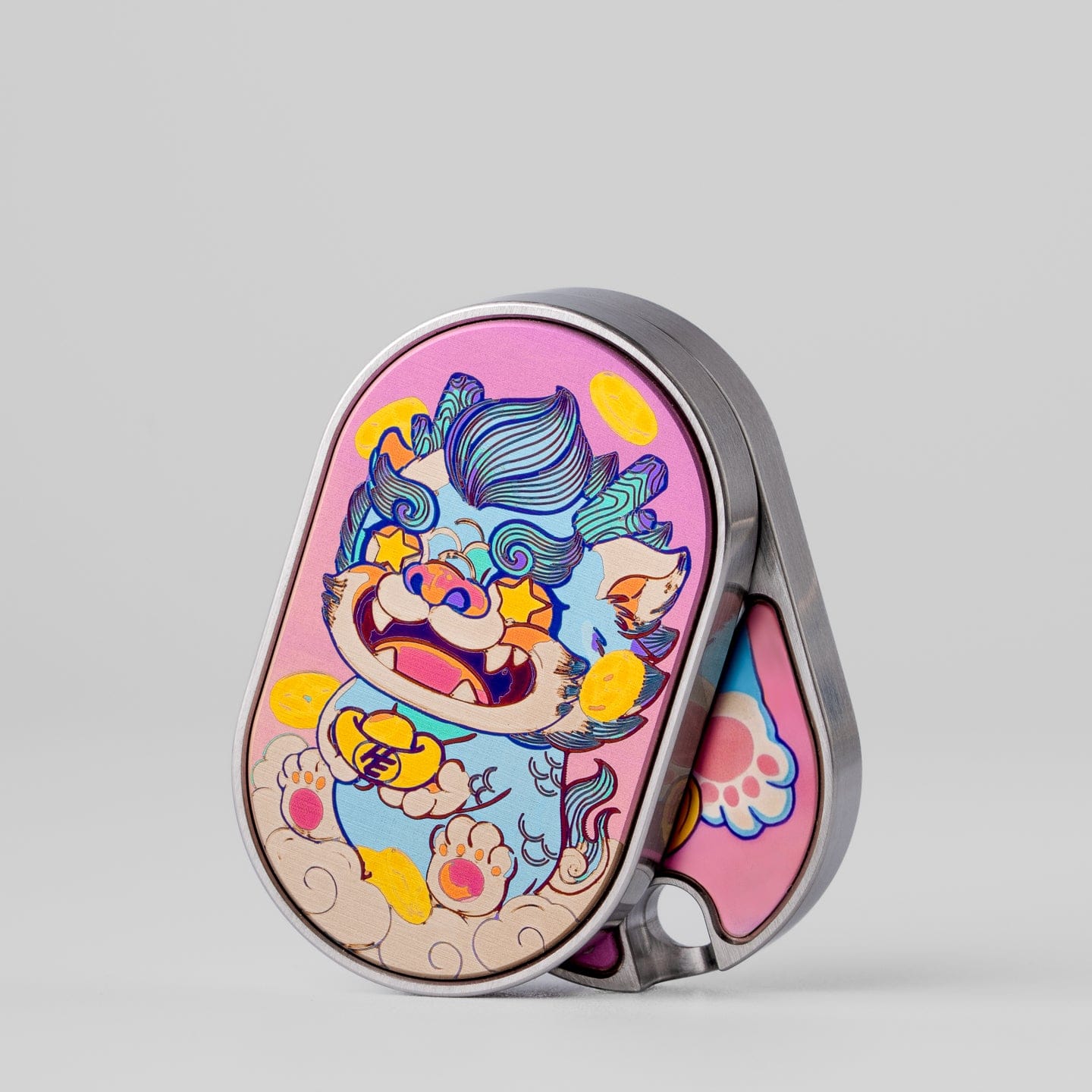 HE EDC 只禁优惠代码 Pixiu Slider Stainless Steel+Titanium color