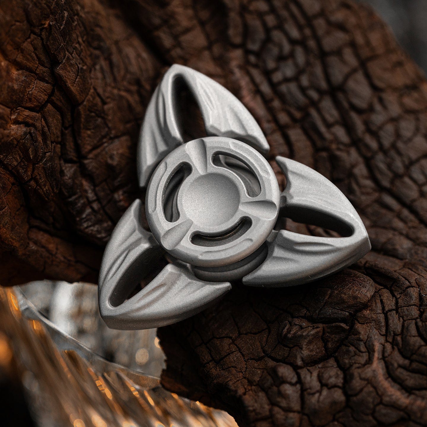 HE EDC 只禁优惠代码 Shadow Spinner Blasted Stainless Steel